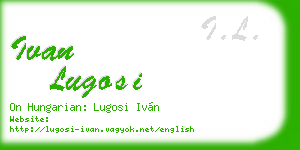 ivan lugosi business card